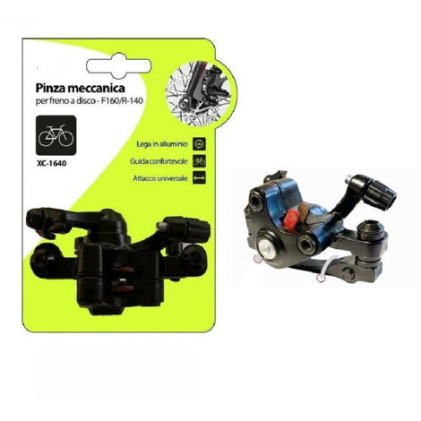 TRADE SHOP - Pinza Meccanica Per Freno A Disco F160/r-140 Universale Bici Bicicletta Xc-1640 -