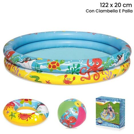 SALVAGENTE GONFIABIL ANIMALI SIMPATICI BAMBINI ASSORTITI PISCINA 59220