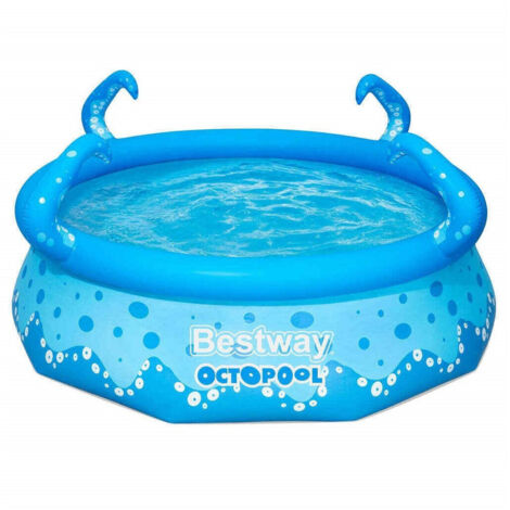 Trade Shop - Piscina Gonfiabile Easy Set Octopool 274x76 Cm Con Spruzzatori Fuori Terra 57397 -