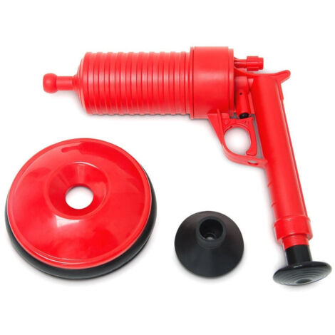 TRADE SHOP - Pistola Stura Lavandini Wc A Pressione Sgombratubi Aria Compressa Manuale -