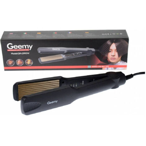 Trade Shop - Placa De Cabello Profesional En Cerámica Turmalina Efecto De Hierro Gm-2995w -