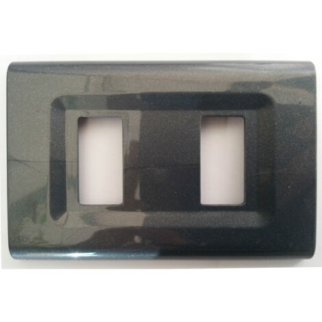 Trade Shop - Placas Abs Serie Magic Elite Bticino Compatibles Con Tapas De Enchufes -      Negro