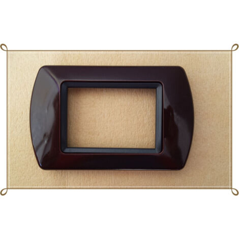 Trade Shop - Placas Placas Abs Compatibles Con Placa Tapa De Enchufe Master Modo Colorra -      Brown