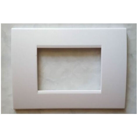 Trade Shop - Placas Placas En Abs Para Serie Matix Bticino Compatible 3 4 6 Módulos Color - Blanco