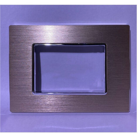 Trade Shop - Placca Luxury 3 4 6m En Metodo Compatible Oro Satinato Con Axolute Btic -