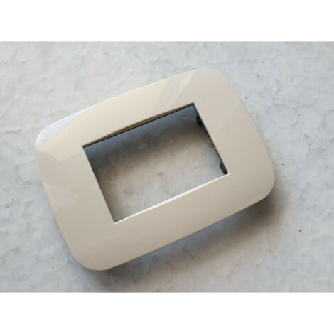 TRADE SHOP - Placca Placchetta Placchette Compatibili Per Serie Axolute Bticino Colorate Fori - Avorio -4 fori     -