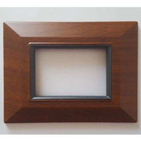 Trade Shop - Placca Placchetta Placchette Compatibili Per Serie Axolute Bticino Colorate Sq -      Madera Limpia