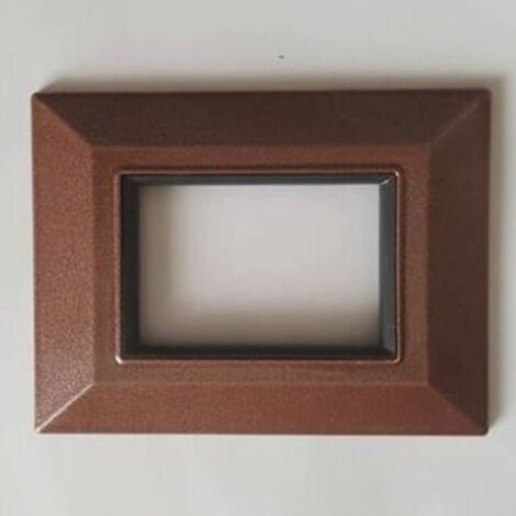 TRADE SHOP - Placca Placchetta Placchette Compatibili Per Serie Axolute Bticino Colorate Sq - Rame -4 fori     -