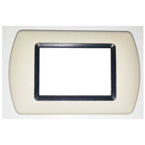 TRADE SHOP - Placchette Placche In Abs Compatibili Per Serie Living International Placca - Avorio -4 fori     -