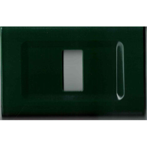 TRADE SHOP - Placchette Placche In Abs Serie Magic Elite Bticino Compatibili Color Copriprese - Verde -1 foro -