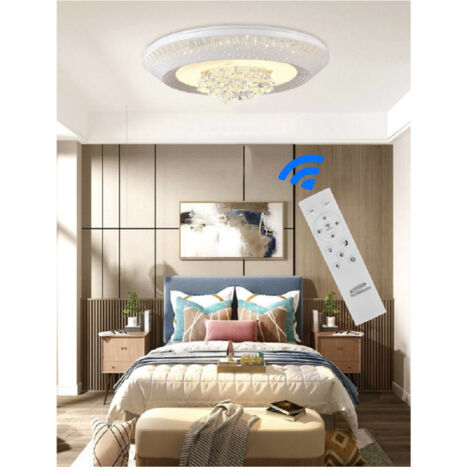 TRADE SHOP - Plafoniera 166 Watt Lampadario Soffitto Mille Una Notte 3 Toni Luce Telecomando -    -MEDIO   -