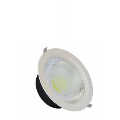 TRADE SHOP - Plafoniera Faretto Cob Led Da Incasso Da 30w Luce Bianco Freddo Caldo - -Bianco Freddo -