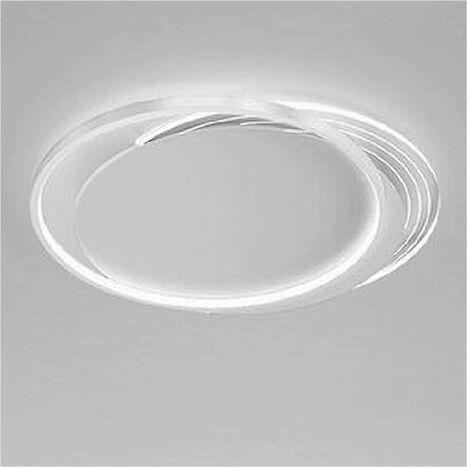 TRADE SHOP - Plafoniera Led 30watt Cerchio Bianco Lampadario Soffitto Tondo Luce Fredda 70685 -