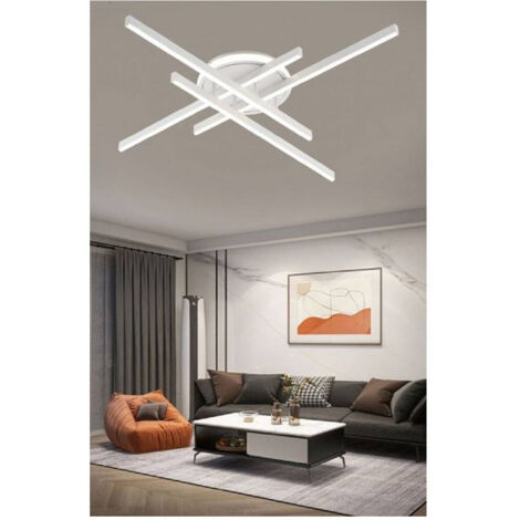 TRADE SHOP - Plafoniera Led 45 W Bianca Da Soffitto Lampadario Luce 6500k 4000k 3000k Pn-21b - -Bianco Freddo      -
