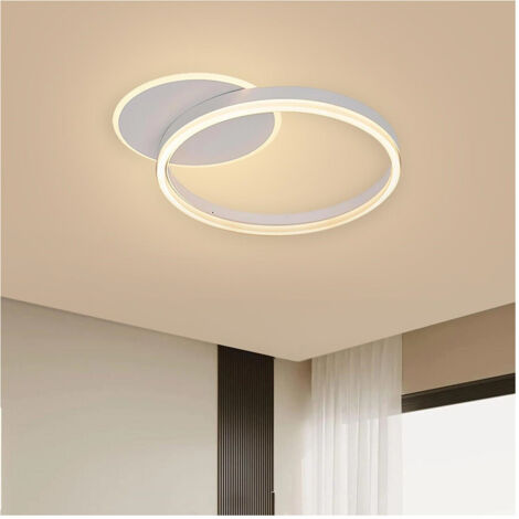 TRADE SHOP - Plafoniera Led 51 W Cct Da 3000k A 6500k Dimmerabile Cerchi Luce Soffitto Parete -