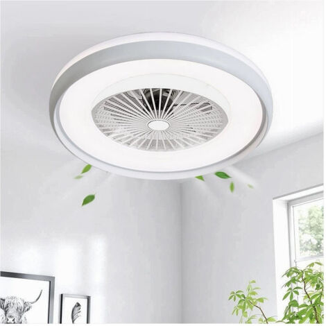 TRADE SHOP - Plafoniera Led 62 W Ventilatore Dimmerabile Telecomando 3 Colorazioni Luce 60006 -