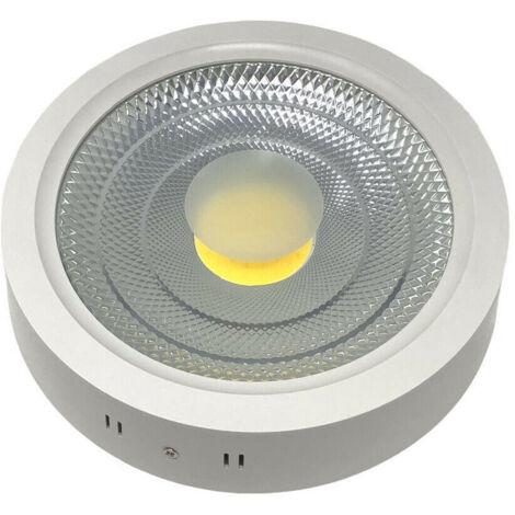 TRADE SHOP - Plafoniera Led Cob 25 Watt Montaggio A Soffitto Luce Calda Fredda Naturale - -Bianco Naturale -
