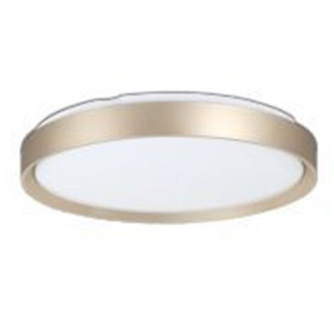 TRADE SHOP - Plafoniera Led Da Soffitto Circolare 45w Anello Oro Bianco Luce Fredda 6500k 91454 -