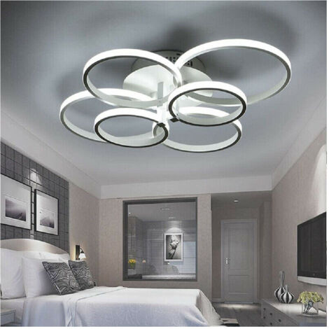 Trade Shop - PLAFONIERA LED MODERN 6 ANEL LAMPADARIA 51 W LUCE FREDDA CALDA NATURALE C08 -