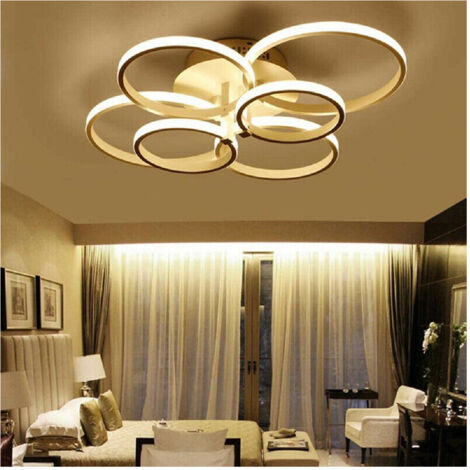 Trade Shop - PLAFONIERA LED MODERN 6 ANEL LAMPADARIA 51 W LUCE FREDDA CALDA NATURALE C08 -