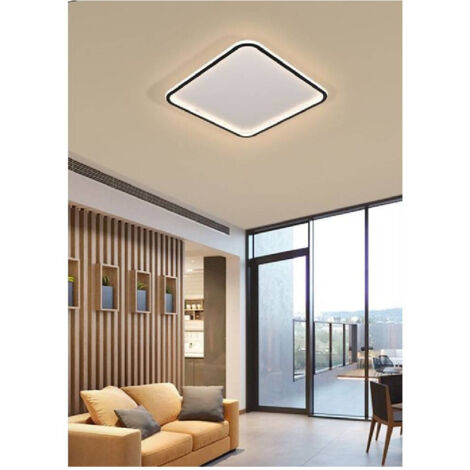 Trade Shop - PLAFONIERA LED MODERN DA SOFFITTOQUADRATA 50W LUCE FREDDA NATURALE CALDA C12 -