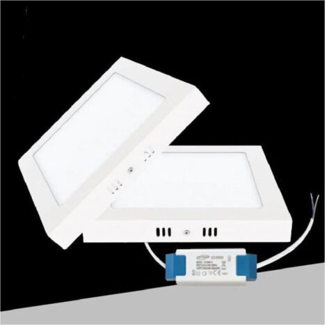 TRADE SHOP - Plafoniera Pannello Led 24 Watt Quadrato Cct Tre Colorazione Di Luce P300b-q3c -