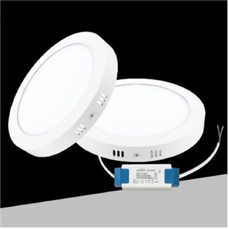 Trade Shop - Plafoniera Pannello Led 6w Cct 3 Colorazione Luce Fredda Calda Naturale P120b-t3c -