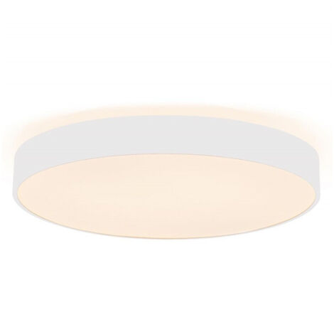 Trade Shop - Plafoniera Rotonda Led 95w Cct 3000k 4000k Lampada 80cm Luz Rotonda Camera 230v - Blanco
