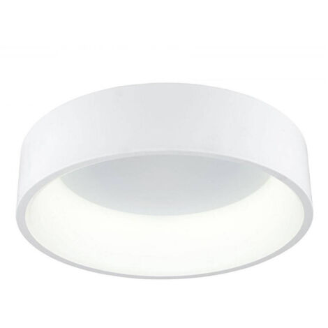 TRADE SHOP - Plafoniera Tonda Led 30 W Cct 3000k 4000k Lampada Soffitto Parete Muro Luce 40cm - Bianco