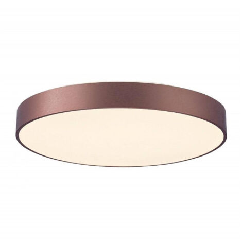 TRADE SHOP - Plafoniera Tonda Led 42w Cct 3000k 4000k Lampada Soffitto Parete Luce 3200lm 40cm - Marrone