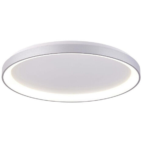 Trade Shop - PLAFONIERA TONDA MODERN LED CCT 30 W LUCE 3000K 4000K SOFFITTO PARETE 230V 38CM - Silber