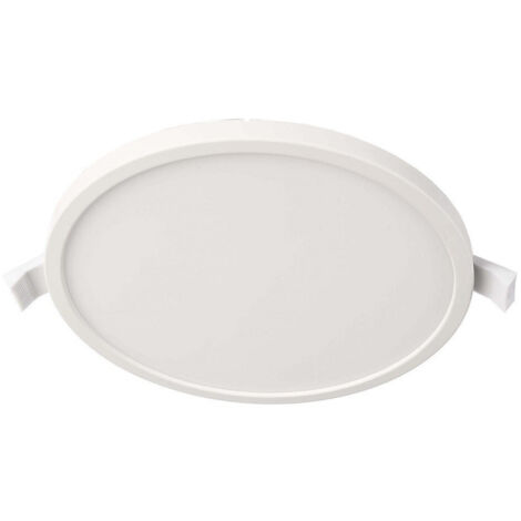 Trade Shop - Plafoniera Tonda Moderna Incasso 18 Cm Faretto Pannello Led 12 W Luce Calda 230v -