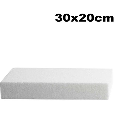 Trade Shop - Polystyrol-Formboden, rechteckig, Kuchen, 30 x 20 cm, Seitenhöhe 5 cm, Kuchen-Design -