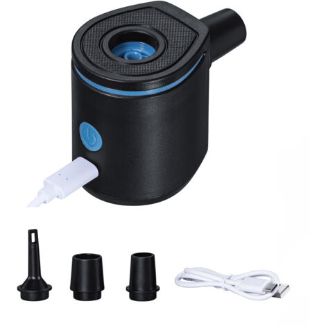 TRADE SHOP - Pompa Di Gonfiaggio Elettrico Powertouch Pocket Usb Da 90 L/min Con 3 Adattatori 62289 -