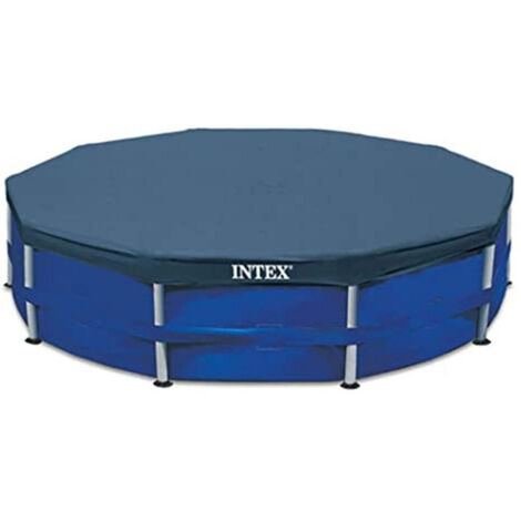 Trade Shop - Poolabdeckung Rahmen 305 cm Poolabdeckung mit rundem PVC-Rahmen Abdeckung 28030 -