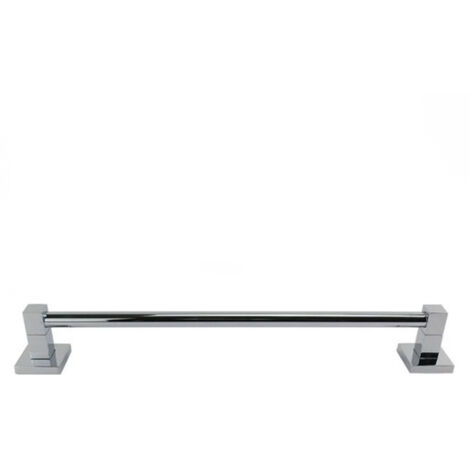 TRADE SHOP - Porta Asciugamani Asciugamano Acciaio Bagno Fissaggio Parete 40 Cm Square 59190 -
