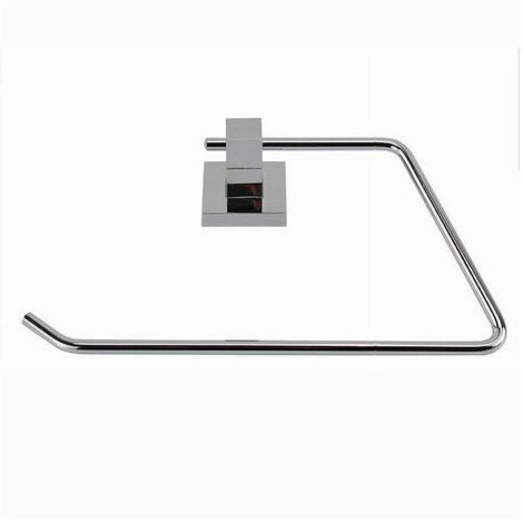 TRADE SHOP - Porta Asciugamano Asciugamani Doppio Fissaggio A Parete Bagno Square 23cm 59182 -