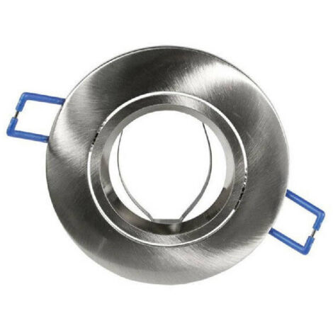 TRADE SHOP - Porta Faretto Da Incasso Tondo Supporto Faretti Portafaretto Controsoffitto P12 - Argento