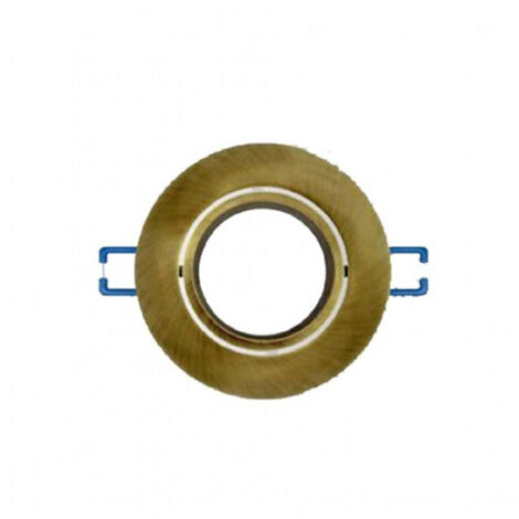 TRADE SHOP - Porta Faretto Da Incasso Tondo Supporto Faretti Portafaretto Controsoffitto P12 - Rame