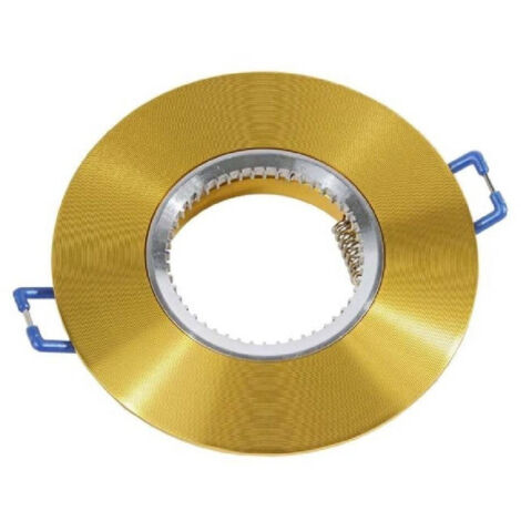 TRADE SHOP - Porta Faretto Da Incasso Tondo Supporto Per Faretti Luci Portafaretto Rotondo P7 - Oro