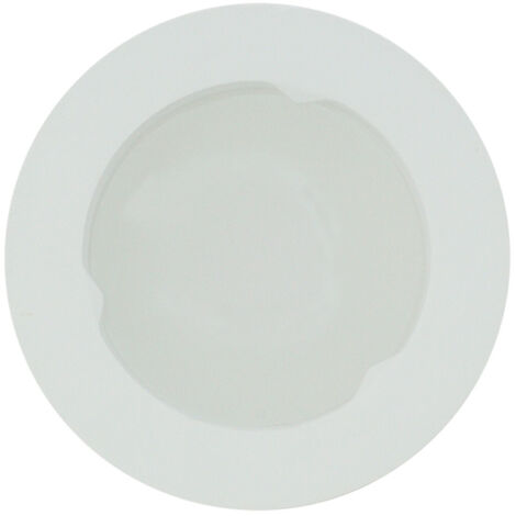 TRADE SHOP - Porta Faretto Incasso Vetro Gesso Rotondo Scomparsa Supporto Lampada Led Alogena -