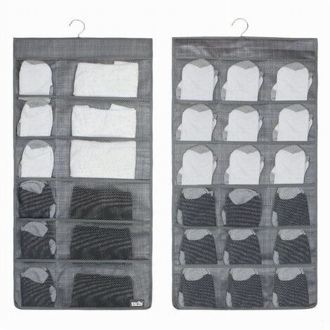 TRADE SHOP - Porta Oggetti Organizer A Sospensione Con 12-18 Tasche Tessuto 40 X 78 Cm 69730 -