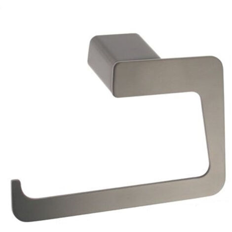 Trade Shop - PORTA ROTOLO CARTA IGIENICA WC GRIGIO SUPPORTO A MURO ACCESSORIO ARREDO BAGNO 87943 -