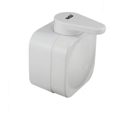 TRADE SHOP - Porta Sapone Liquido Dispenser A Parete A Ventosa Bianco Accessori Bagno 59546 -
