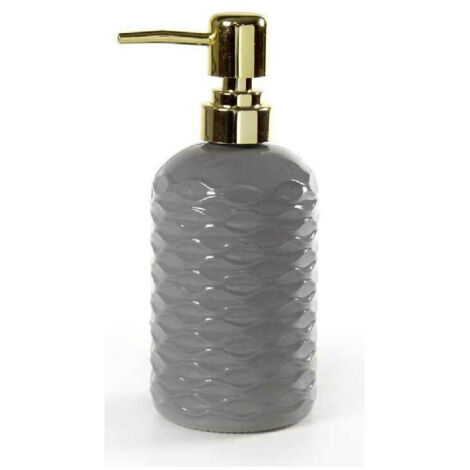 TRADE SHOP - Porta Sapone Liquido Dosatore Onda Dispenser 7x19 Cm In Vetro Vari Colori 785436 -