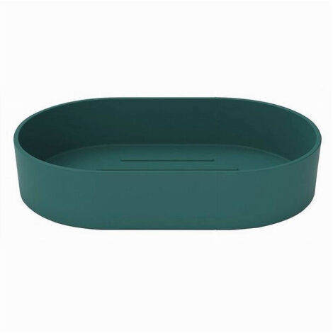 TRADE SHOP - Porta Sapone Saponetta Da Bagno In Plastica Accessorio Arredo Colore Verde 69980 -