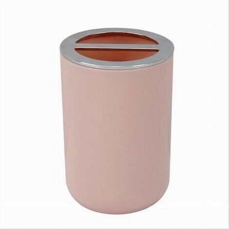 Trade Shop - Dispenser Porta Sapone Liquido Rosa Silver Per Ricambio  Accessori Bagno 79868