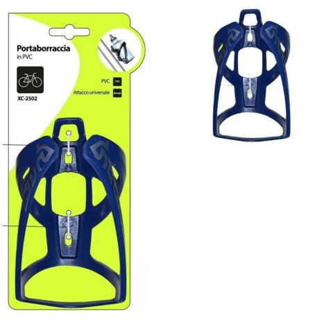 Trade Shop - Portaborraccia In Pvc Attacco Universale Borracce Per Bici Bicicletta Xc-2502 -