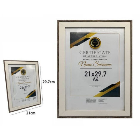 Trade Shop - Portafoto Cornice Per Foto Certificati Quadri Tele A4 21 X 29.7 Cm Modello 70781 -