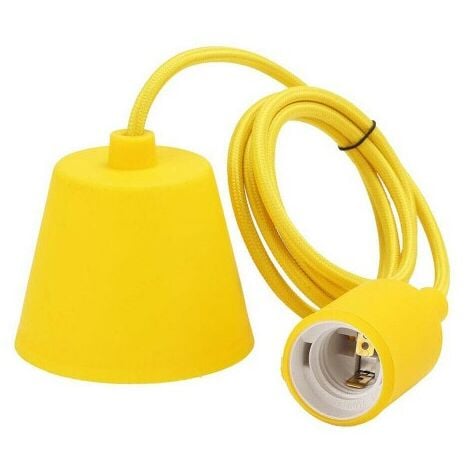 Trade Shop - Portalampada E27 A Sospensione Lampadario Pendente Porta  Lampada 1,2 Metri E27-a Oro